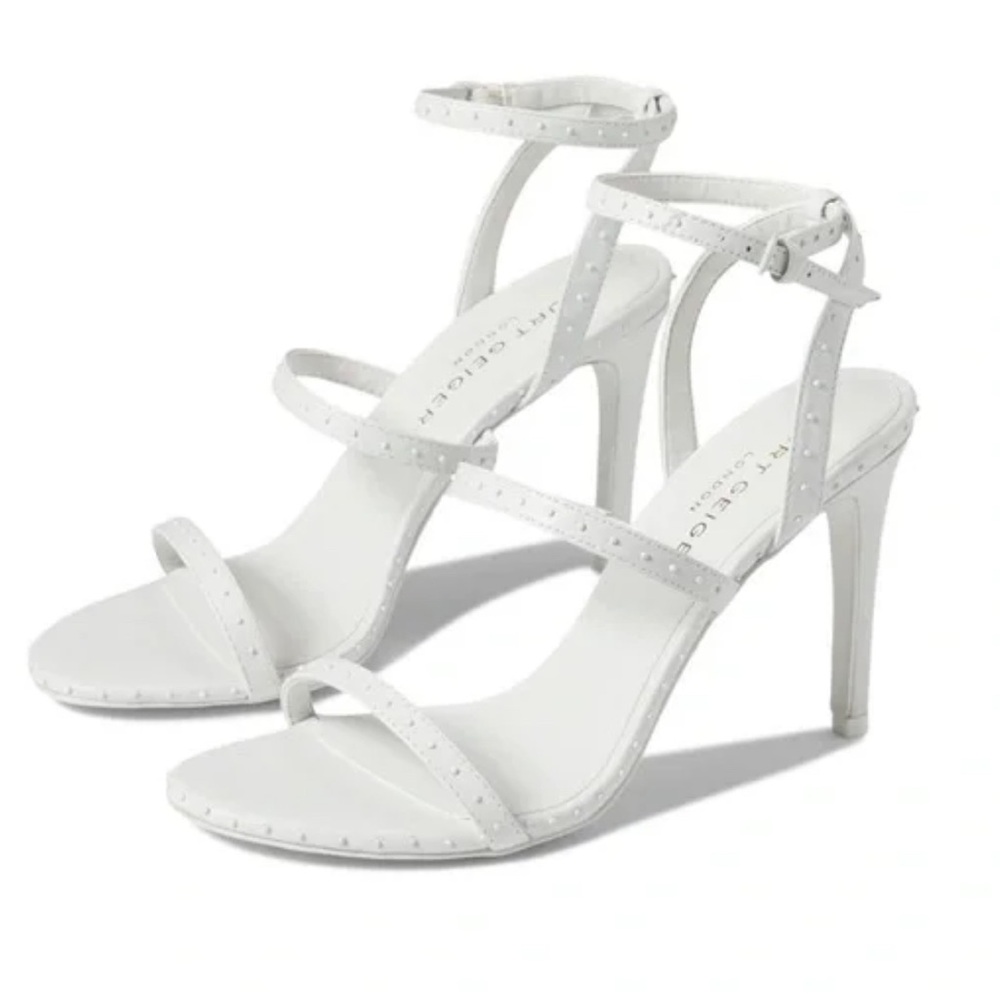 Kurt Geiger White studded heels